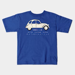 Passion 2cv Owners Club Kids T-Shirt